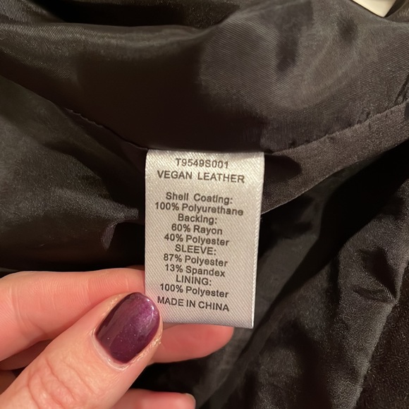 Tart Vegan Leather jacket size Medium - Picture 9 of 10